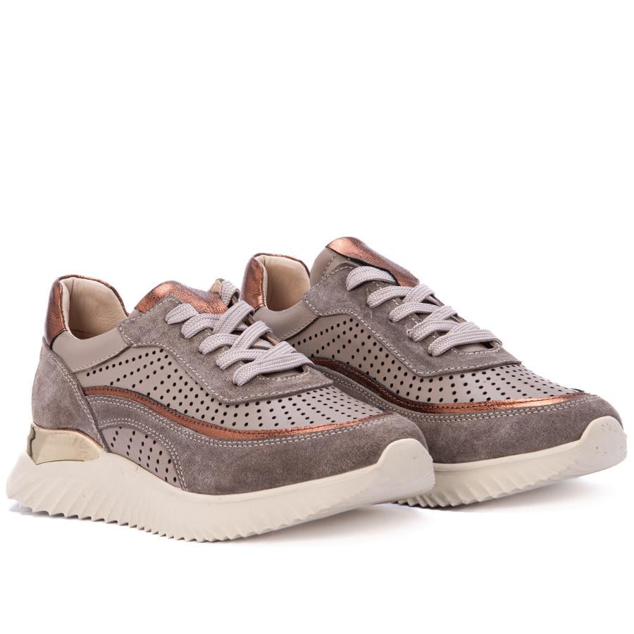 Gusse Poena Kadın Hakiki Nubuk Deri Sneaker Ayakkabı 25078