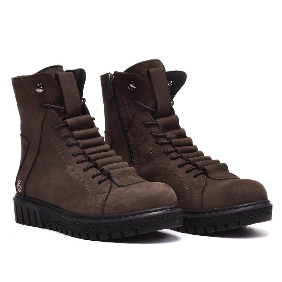 Gusse Rosco Kadın Hakiki Nubuk Deri Bot-421