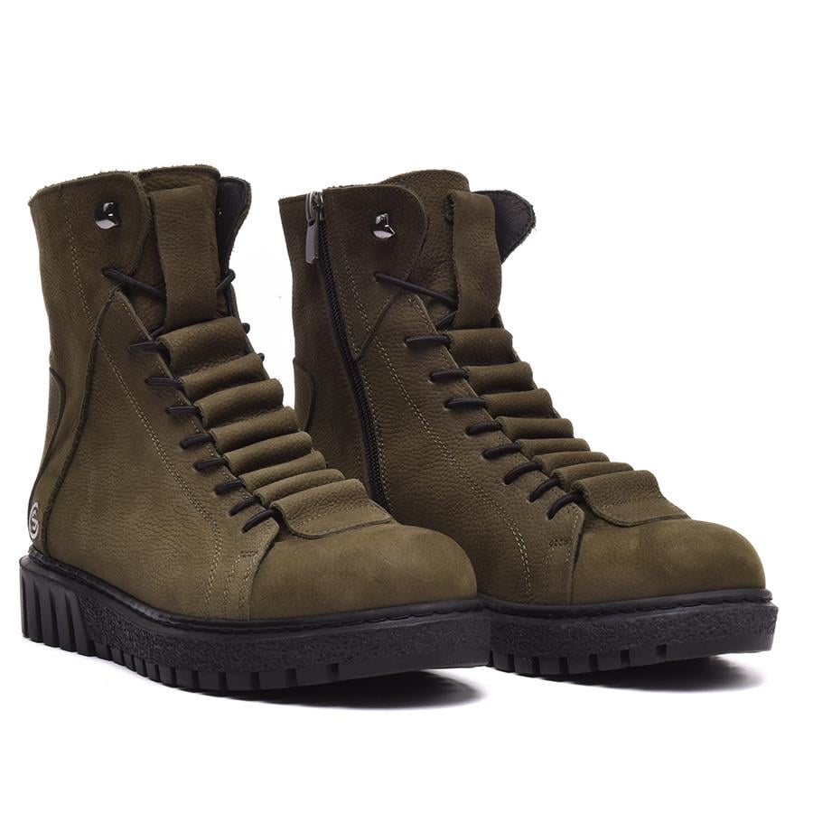 Gusse Rosco Kadın Hakiki Nubuk Deri Bot-421