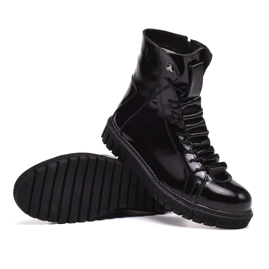 Gusse Rosco Kadın Rugan Hakiki Deri Bot-421