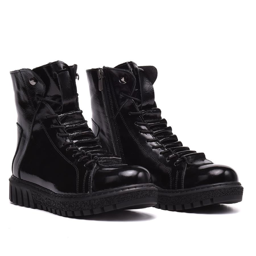 Gusse Rosco Kadın Rugan Hakiki Deri Bot-421