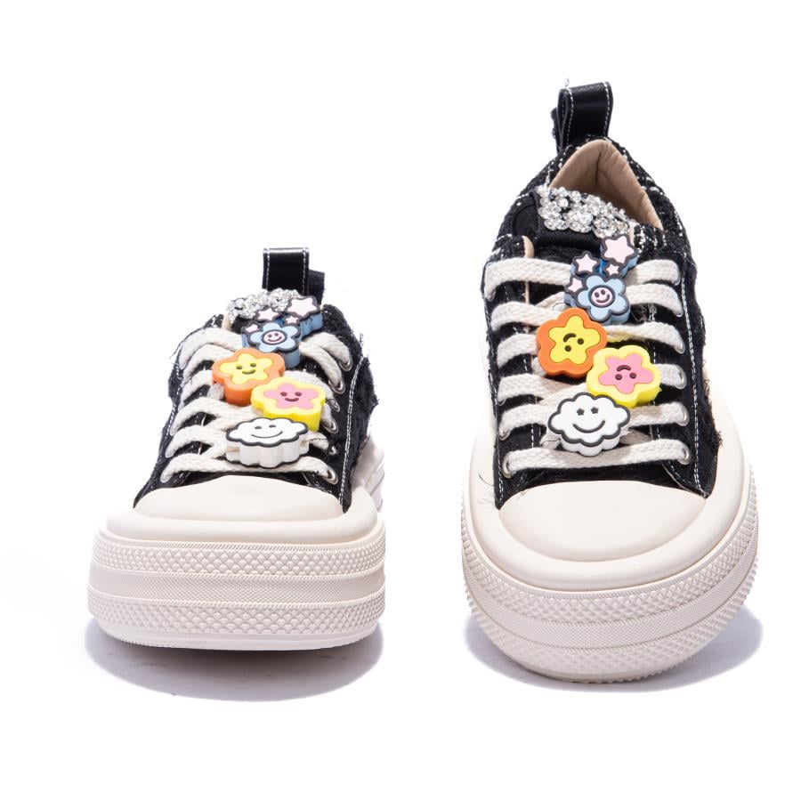 Gusse Scootland Kadın Emoji Taşlı Spor Sneaker Ayakkabı 19000-4