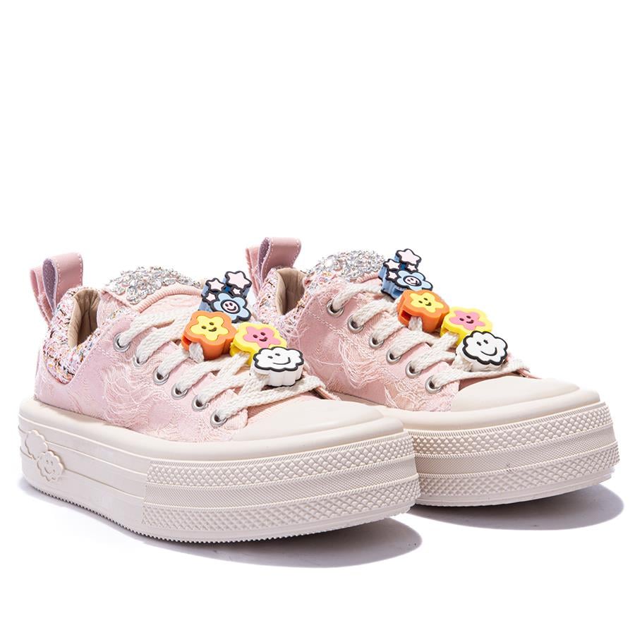 Gusse Scootland Kadın Emoji Taşlı Spor Sneaker Ayakkabı 19000-4