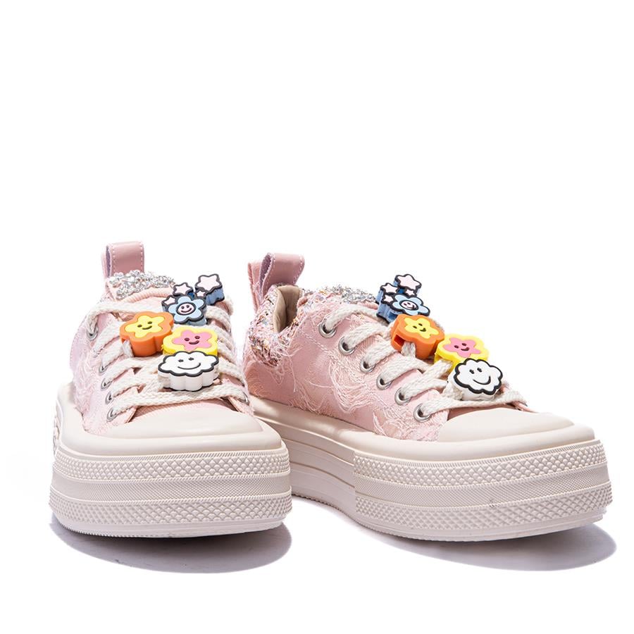 Gusse Scootland Kadın Emoji Taşlı Spor Sneaker Ayakkabı 19000-4