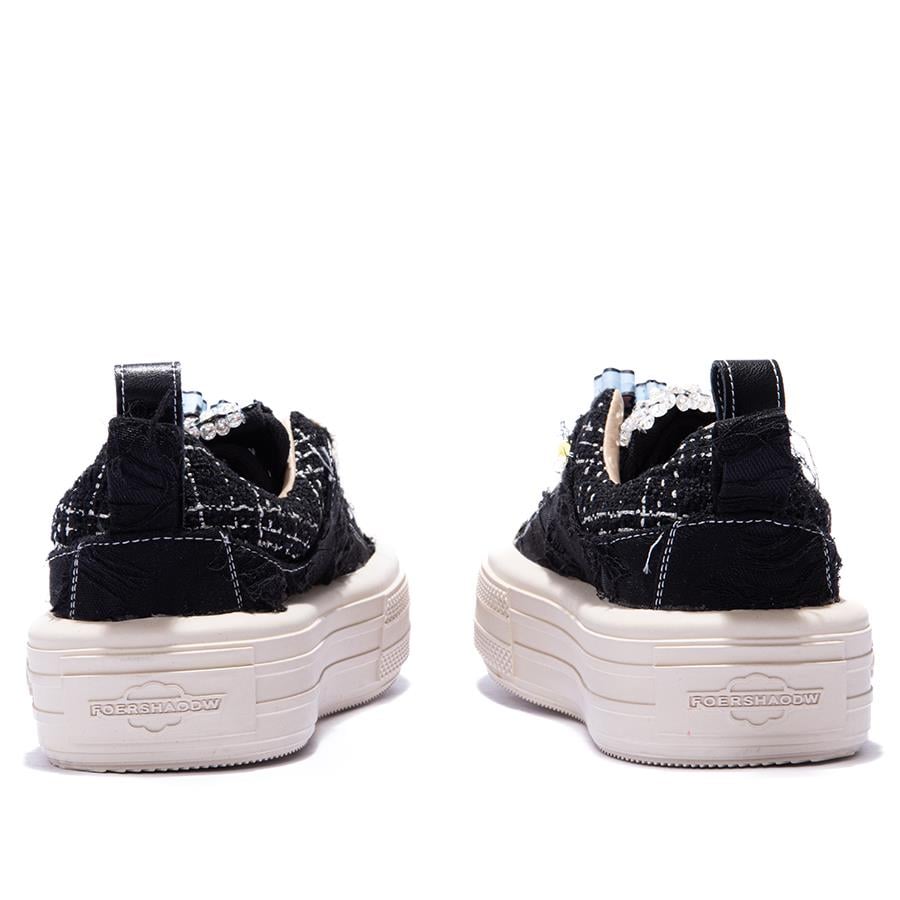 Gusse Scootland Kadın Emoji Taşlı Spor Sneaker Ayakkabı 19000-4