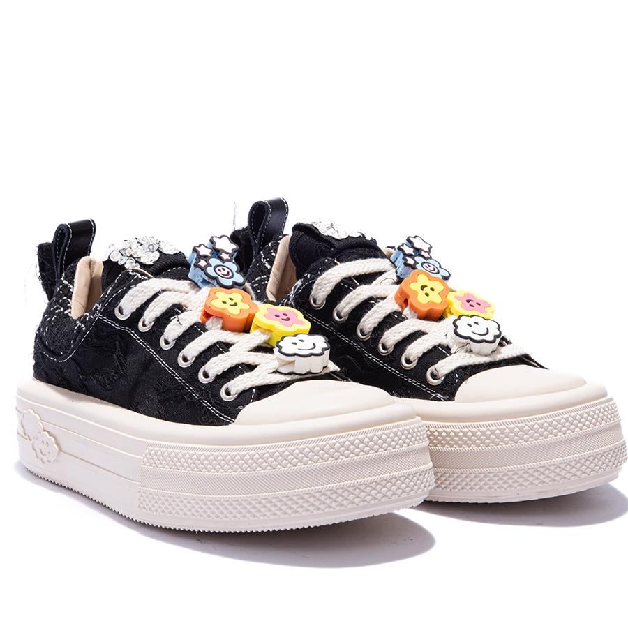 Gusse Scootland Kadın Emoji Taşlı Spor Sneaker Ayakkabı 19000-4