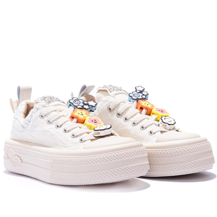 Gusse Scootland Kadın Emoji Taşlı Spor Sneaker Ayakkabı 19000-4