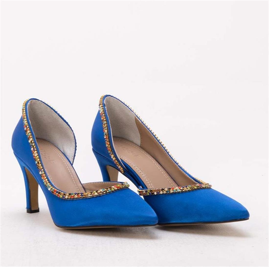 GUSSE SHARON KADIN SATEN STILETTO AYAKKABI 1328