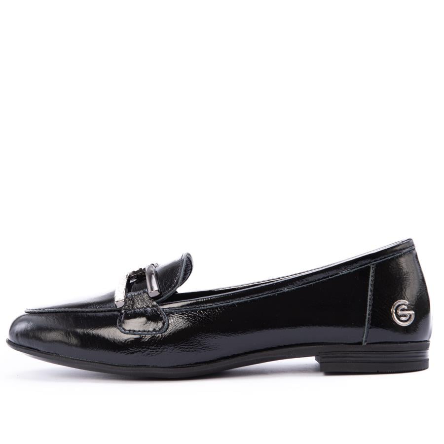 Gusse Vittora Kadın Hakiki Taş Tokalı Rugan Deri Babet 25020-3