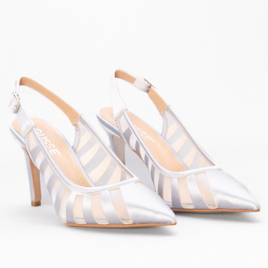 Gusse Yelpaze Kadın Saten Stiletto 1991-4