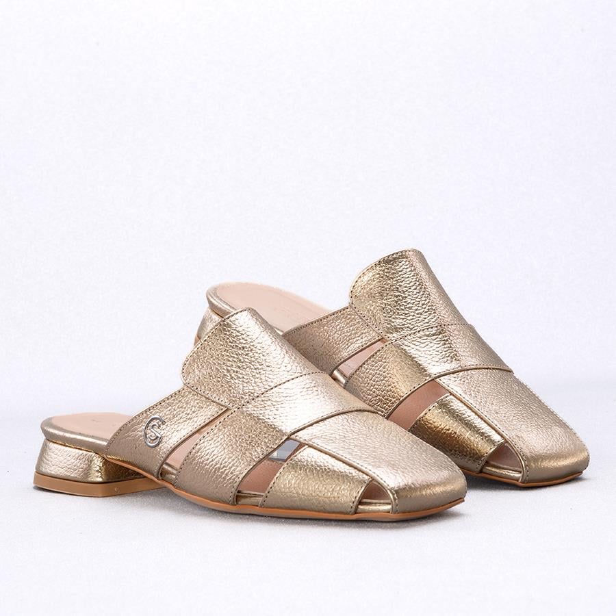 Gusse Yulia Kadın Hakiki Deri Abiye Terlik K1597