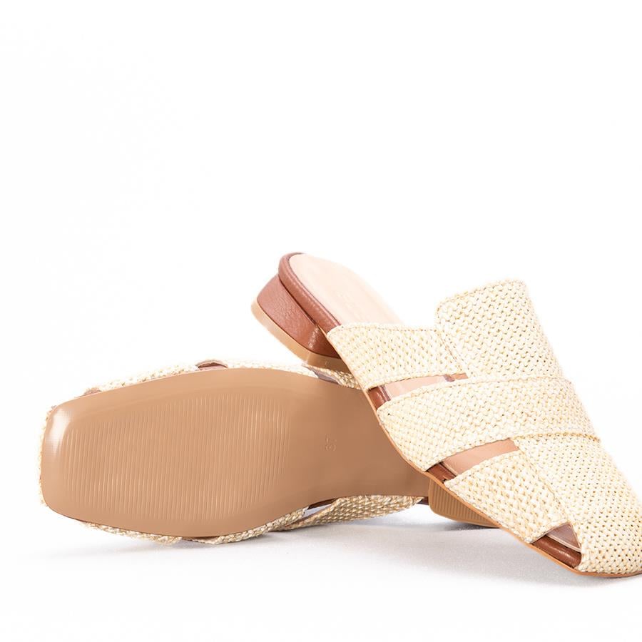 Gusse Yulia Kadın Hasır Örgü Abiye Terlik K1597-4