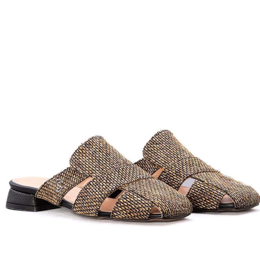 Gusse Yulia Kadın Hasır Örgü Abiye Terlik K1597-4