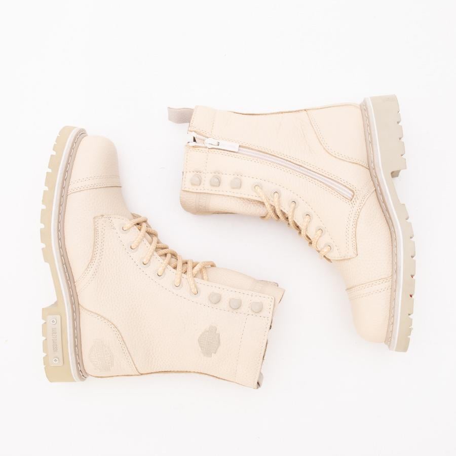 Harley Davidson Colmar Kadin Baskili Deri Bot