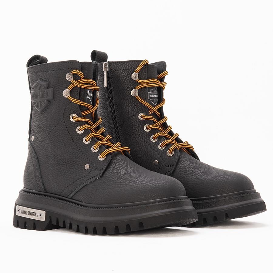 Harley Davidson Dearie Kadın Baskılı Deri Bot