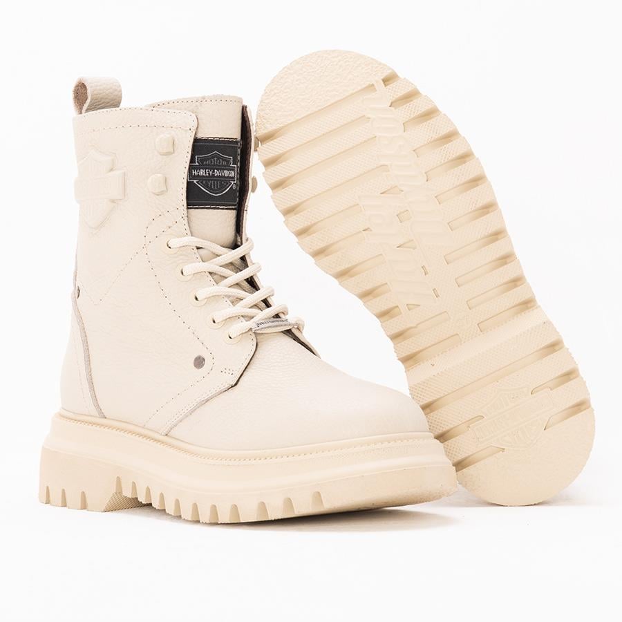 Harley Davidson Dearie Kadın Baskılı Deri Bot