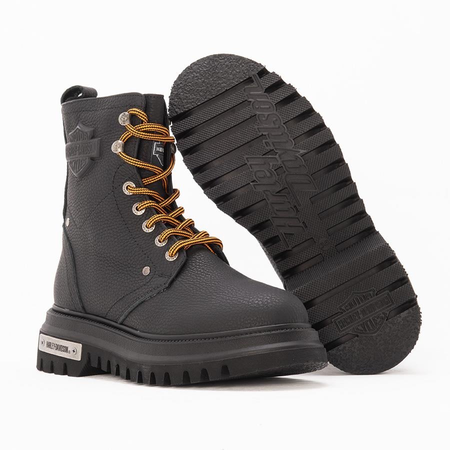 Harley Davidson Dearie Kadın Baskılı Deri Bot