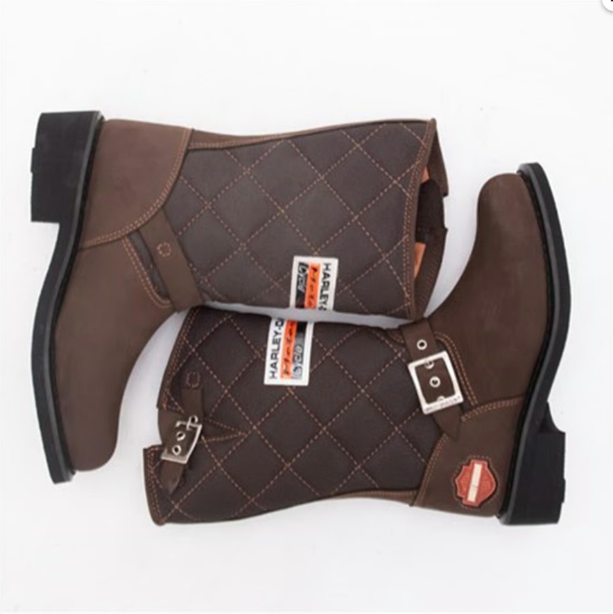 Harley Davidson Laconia Erkek Nubuk Deri Çizme