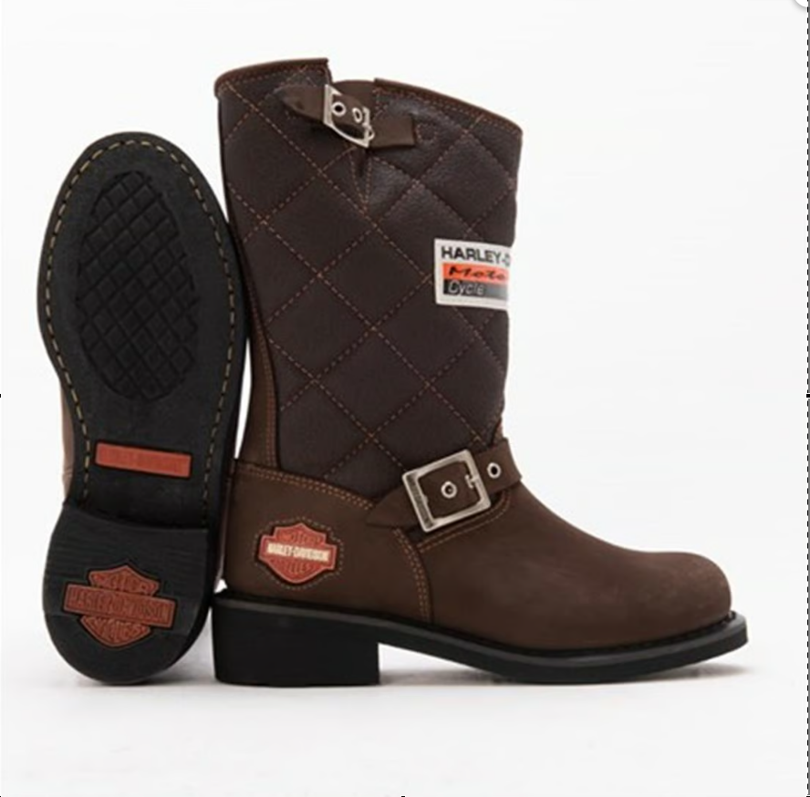 Harley Davidson Laconia Erkek Nubuk Deri Çizme