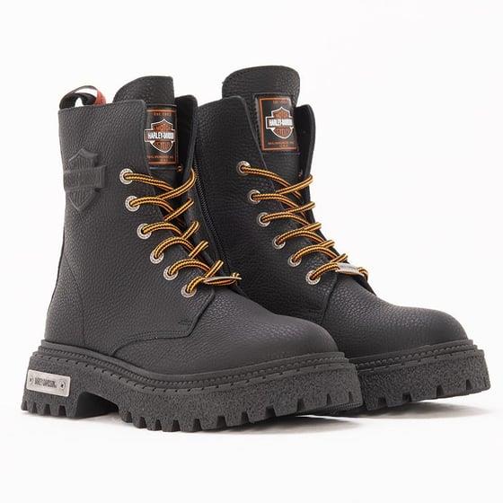 Harley Davidson Margaret Kadın Baskı Deri Bot 021Z100613