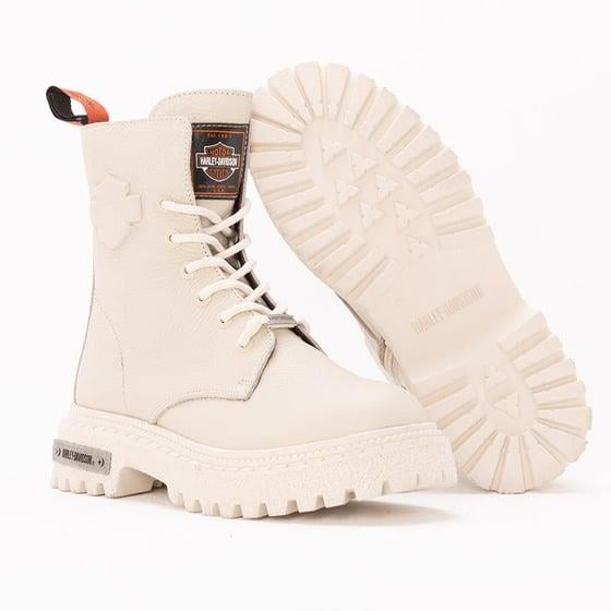 Harley Davidson Margaret Kadın Baskı Deri Bot 021Z100613