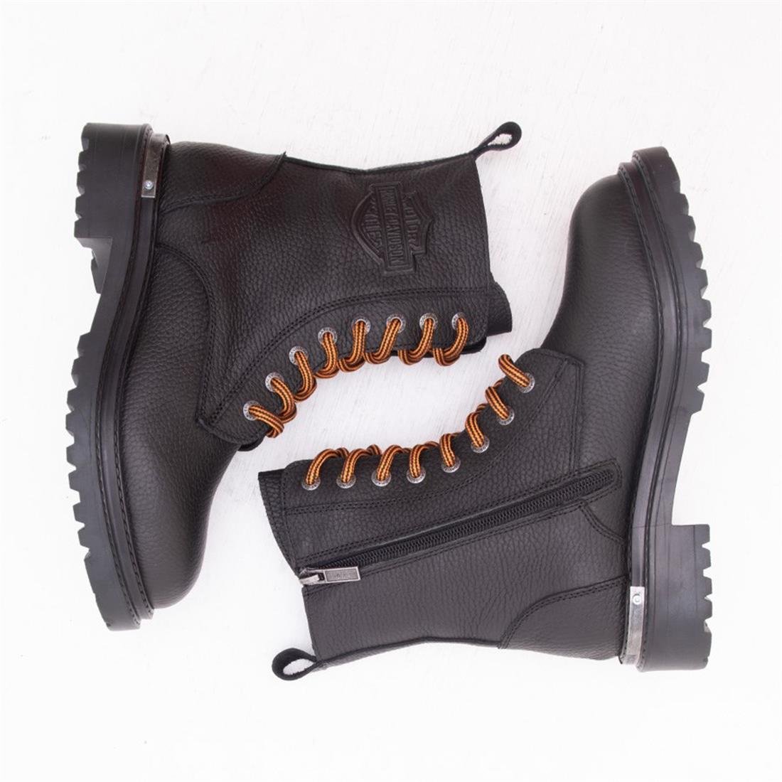 Harley Davidson Rebel Kadin Baskili Deri Bot