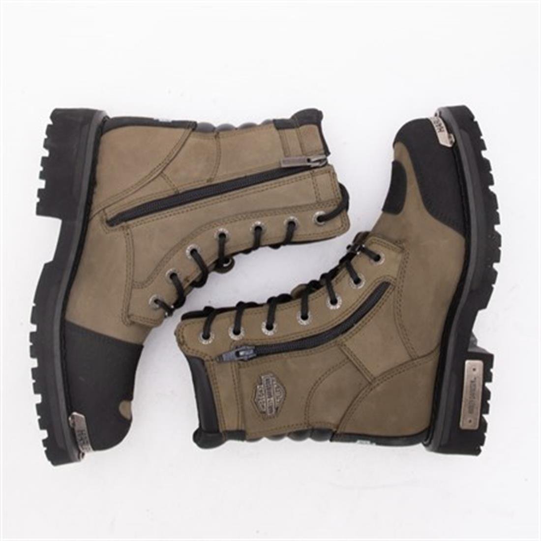 HARLEY DAVIDSON RIDDICK KADIN CRAZY DERİ HAKİ BOT