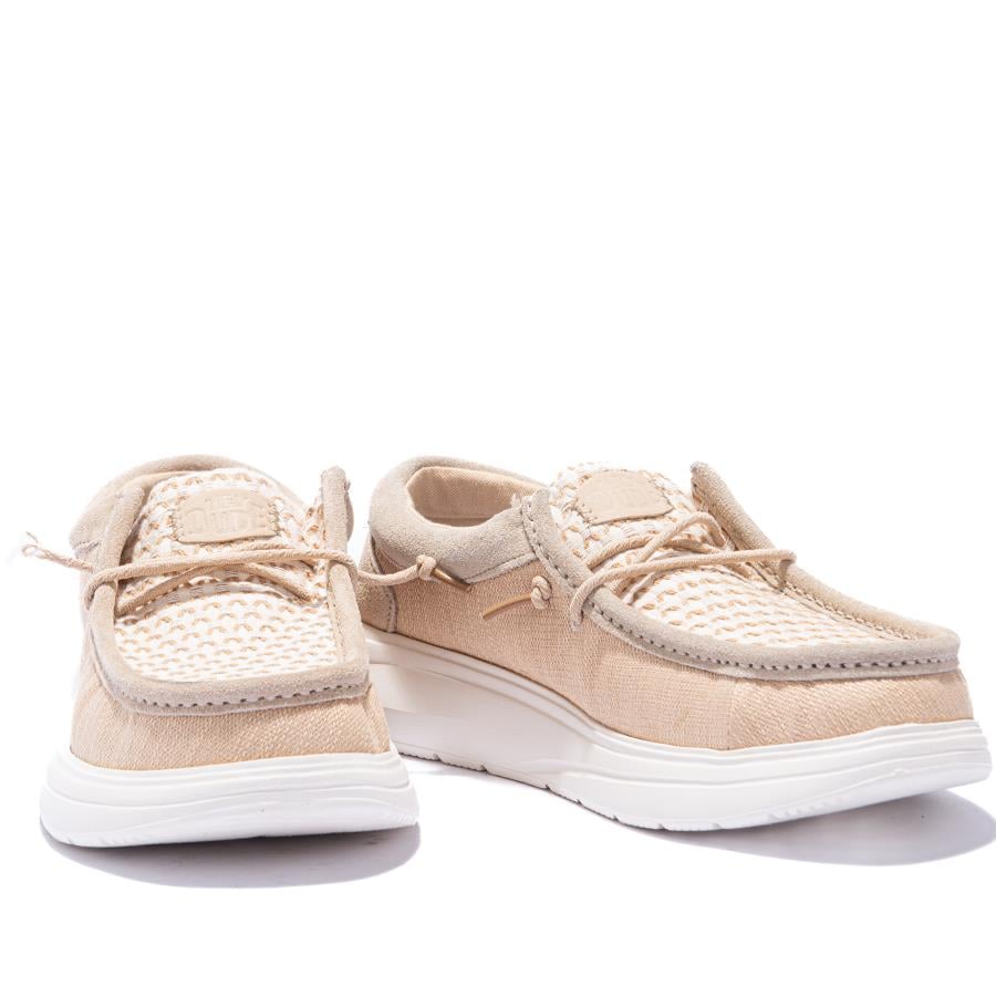 Hey Dude Wally Comf Woven Mn's Cream Sneaker Ayakkabı 43639-0MD