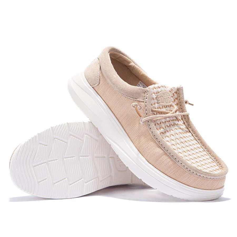 Hey Dude Wally Comf Woven Mn's Cream Sneaker Ayakkabı 43639-0MD