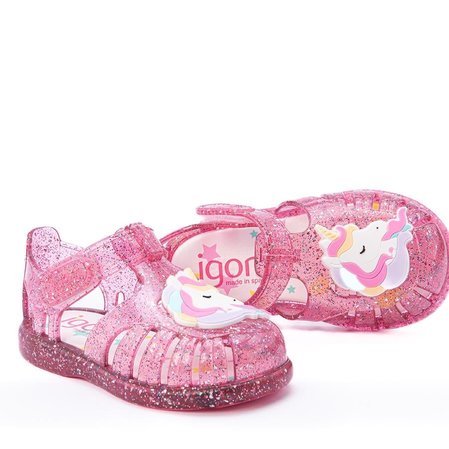 Igor Tobby Unıcornıo Multi Glitter Bebek-Çocuk Sandalet S10341