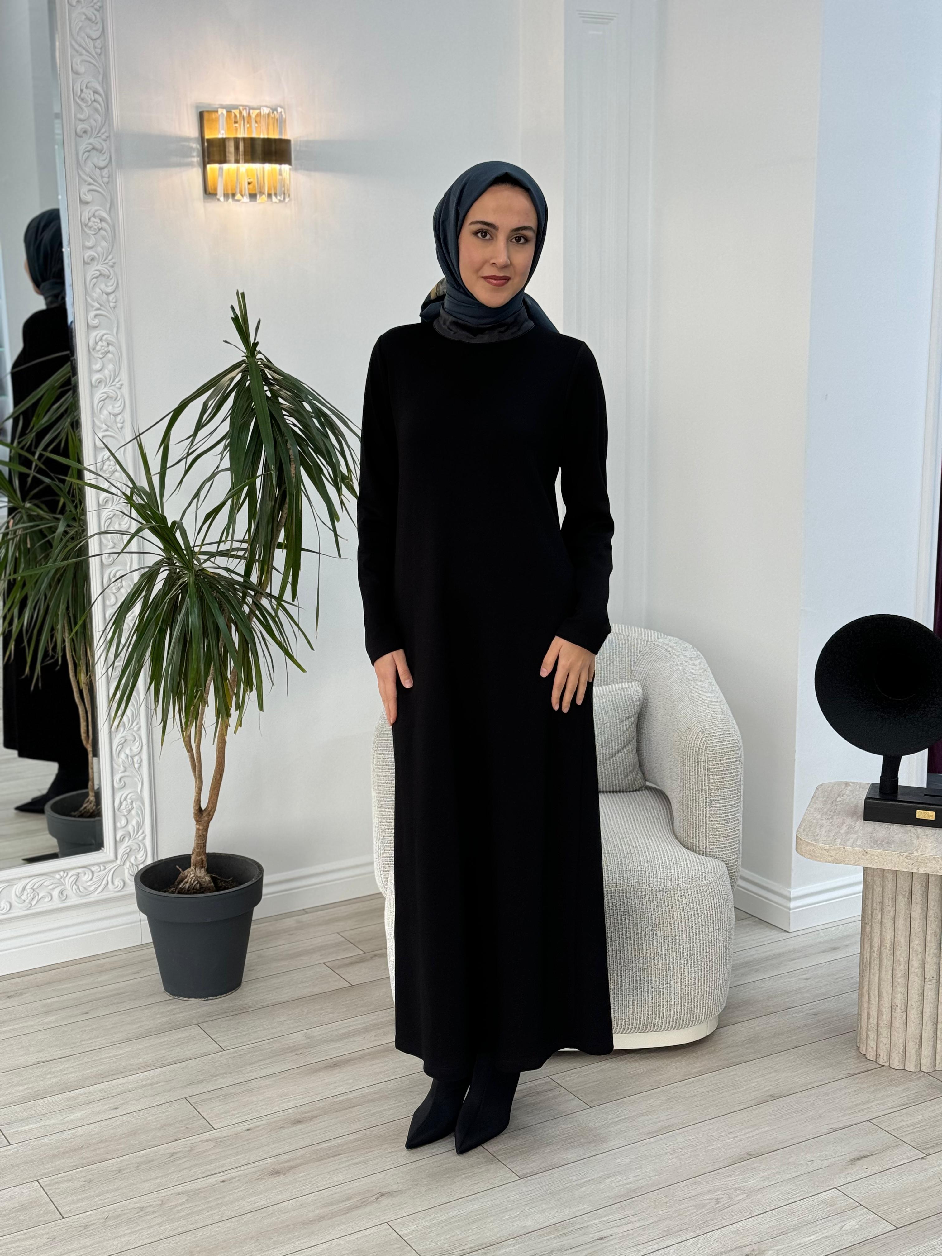 Almarwah Arkası Düğmeli Elbise 303797