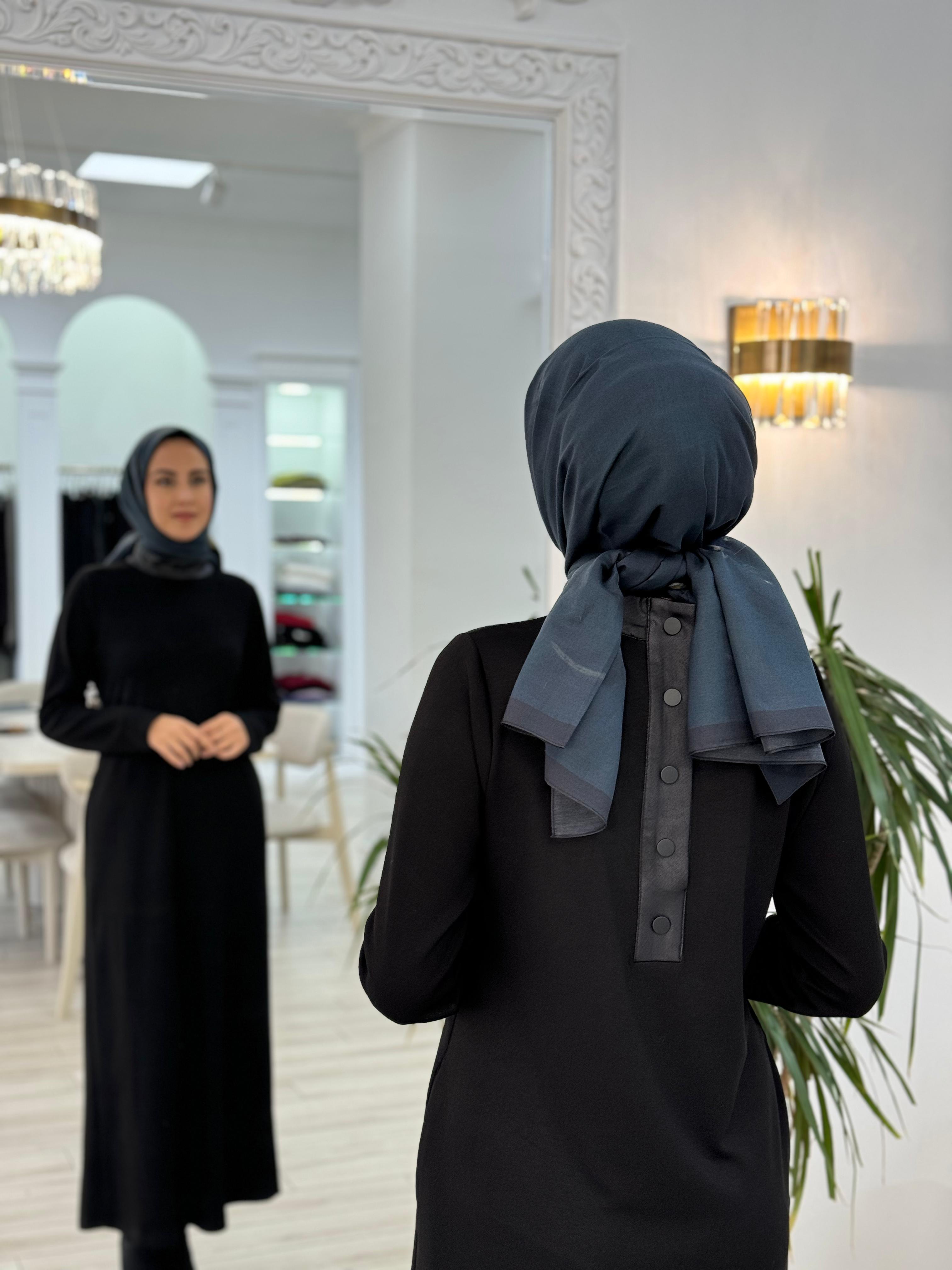 Almarwah Arkası Düğmeli Elbise 303797