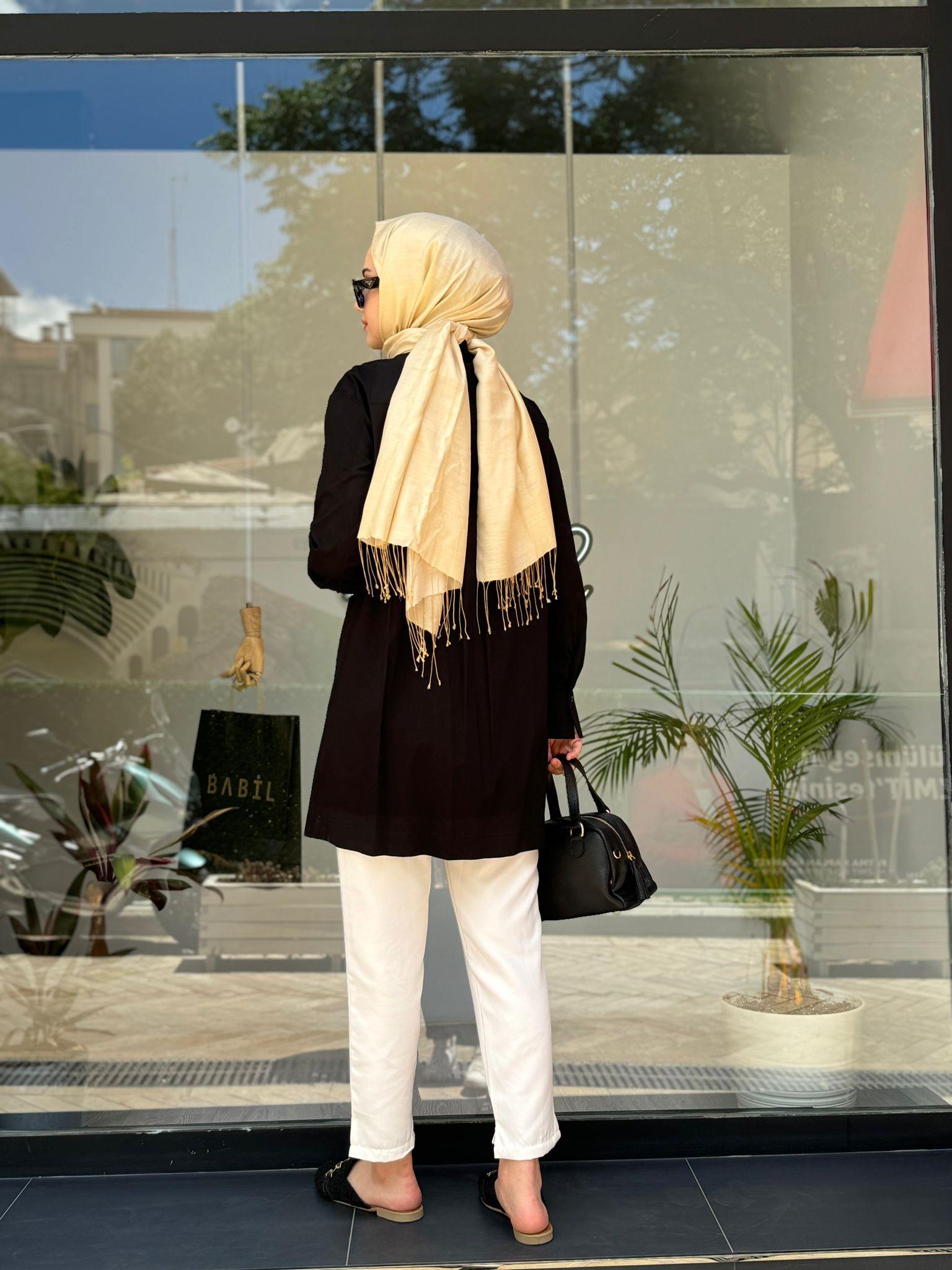 Almarwah Basic Gömlek Siyah 101944