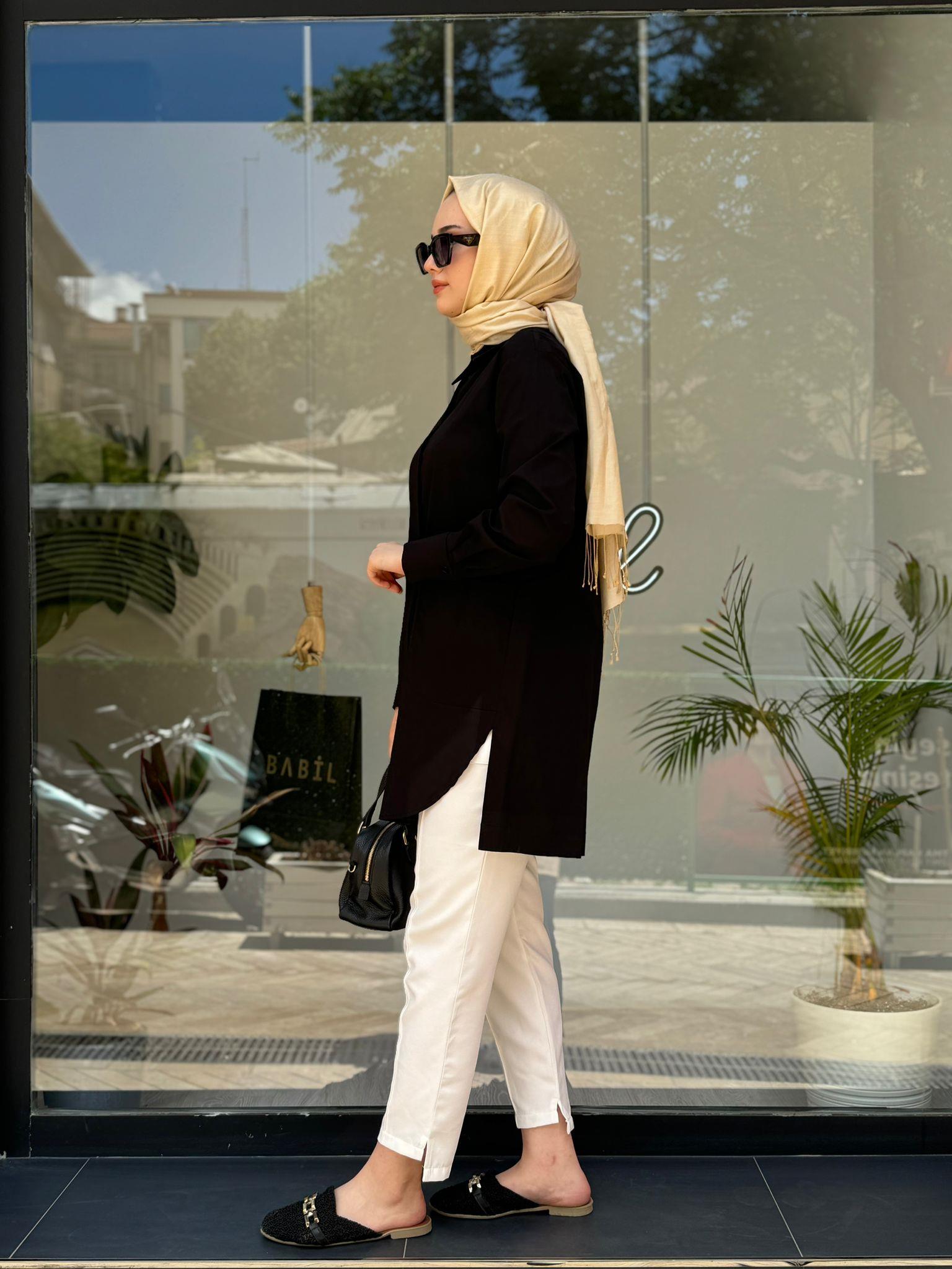 Almarwah Basic Gömlek Siyah 101944