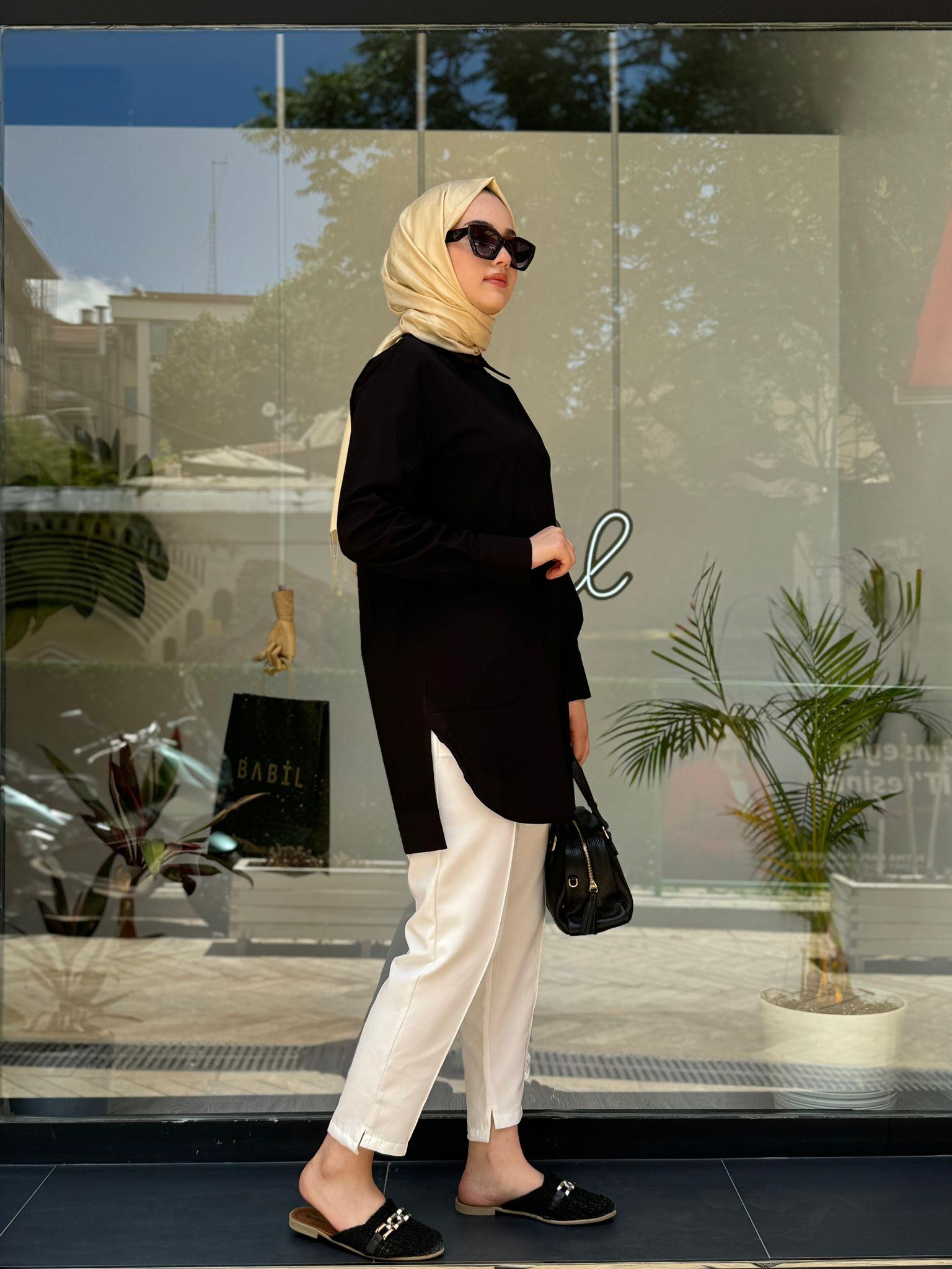 Almarwah Basic Gömlek Siyah 101944