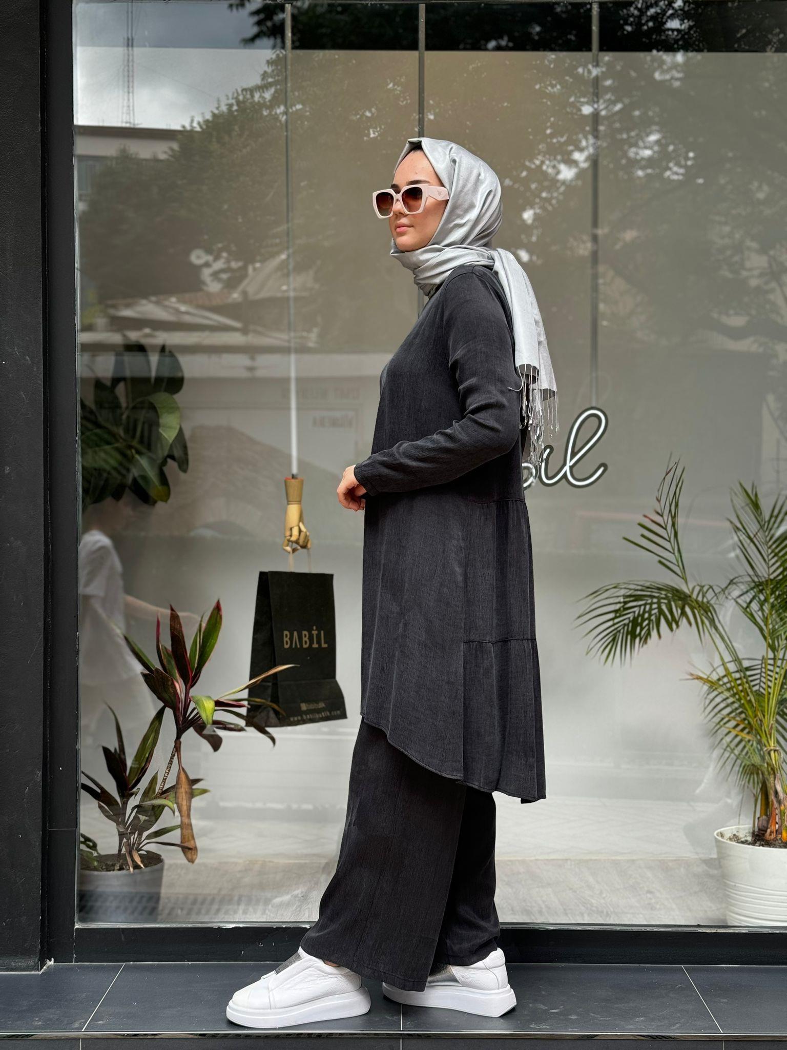 Almarwah Basic İpek Takım Siyah 102174