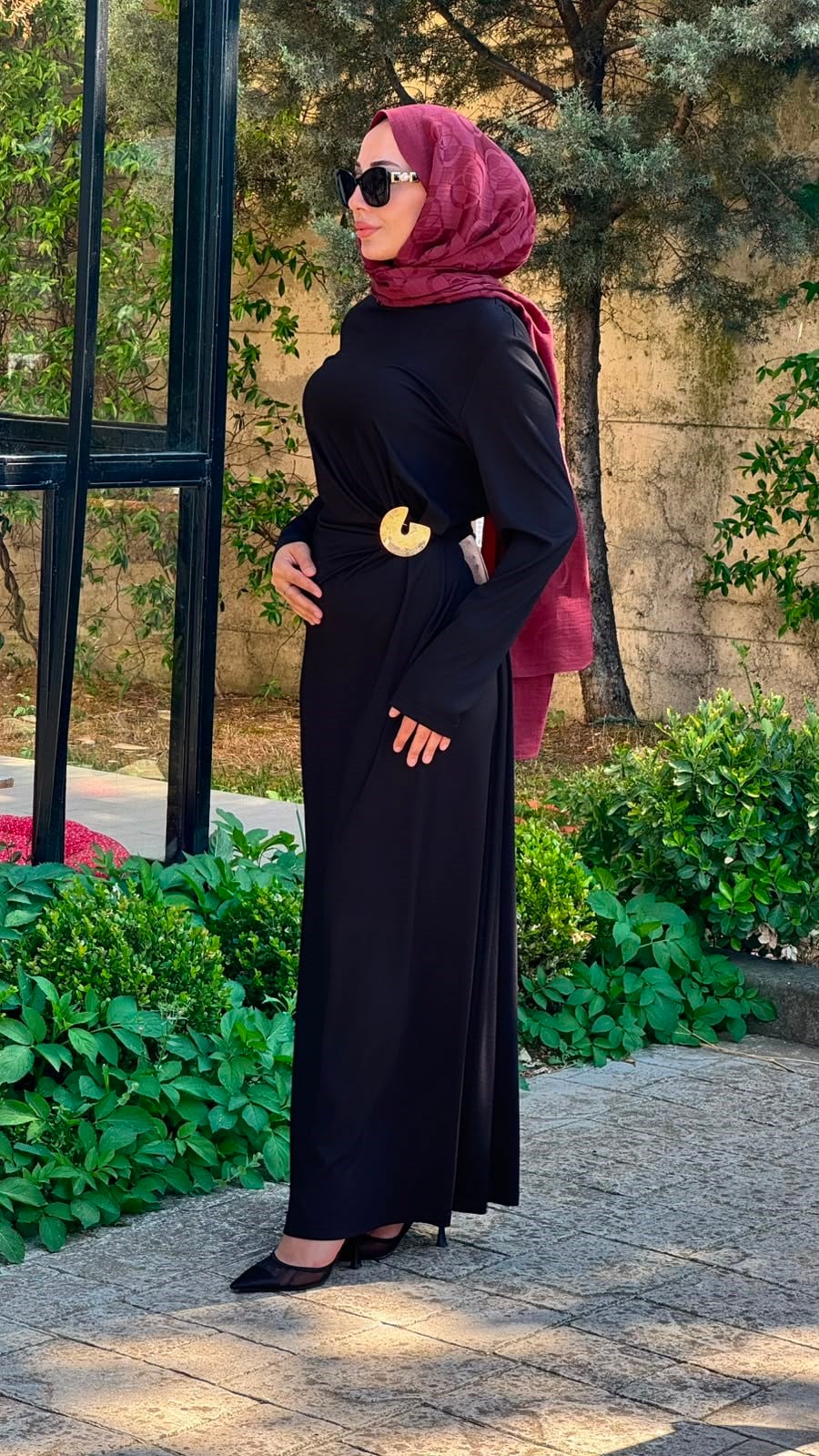 Almarwah Broş Detaylı Abiye Elbise 303920