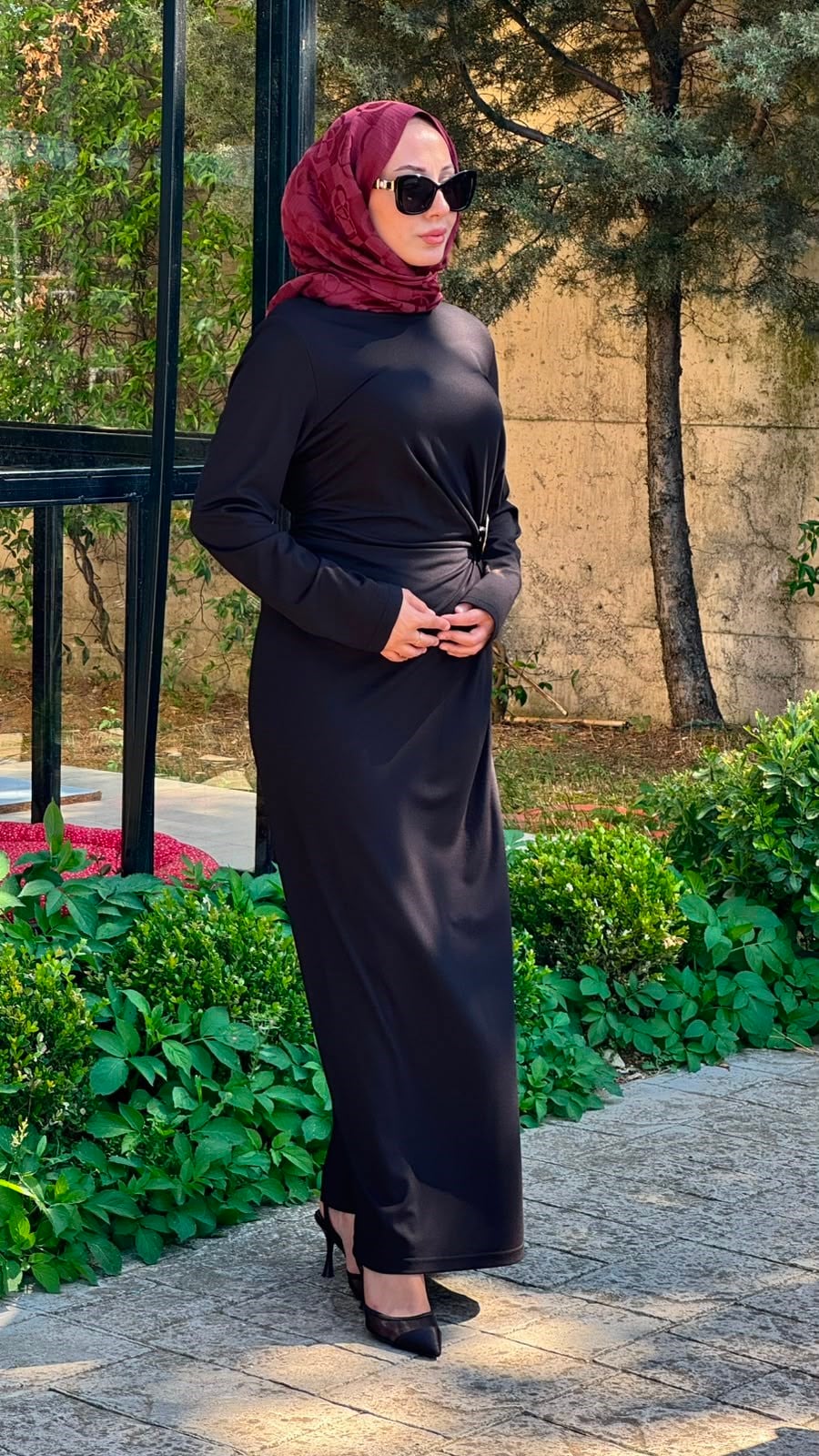 Almarwah Broş Detaylı Abiye Elbise 303920