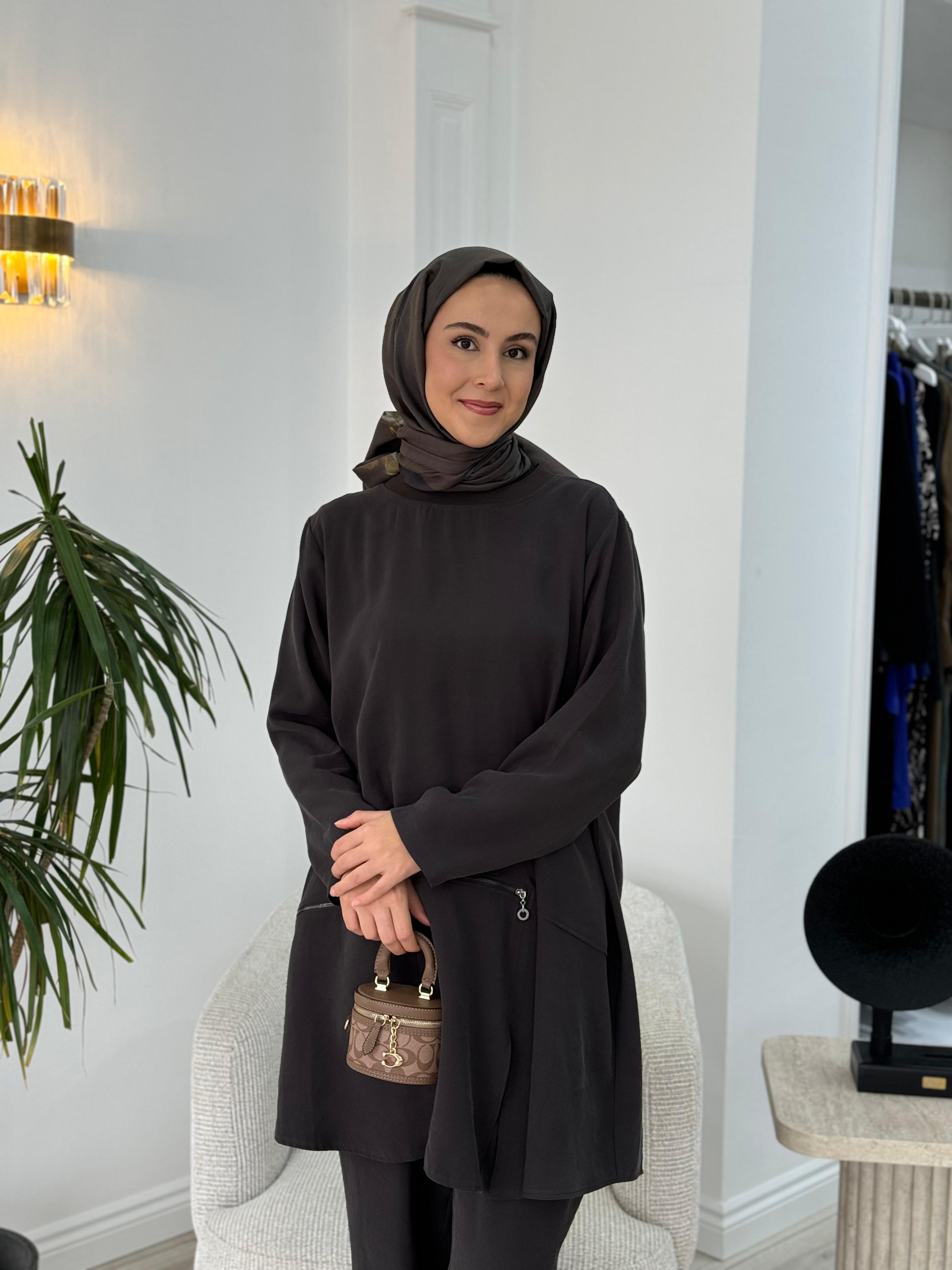 Almarwah Büyük Beden Pantolonlu Takım 50475