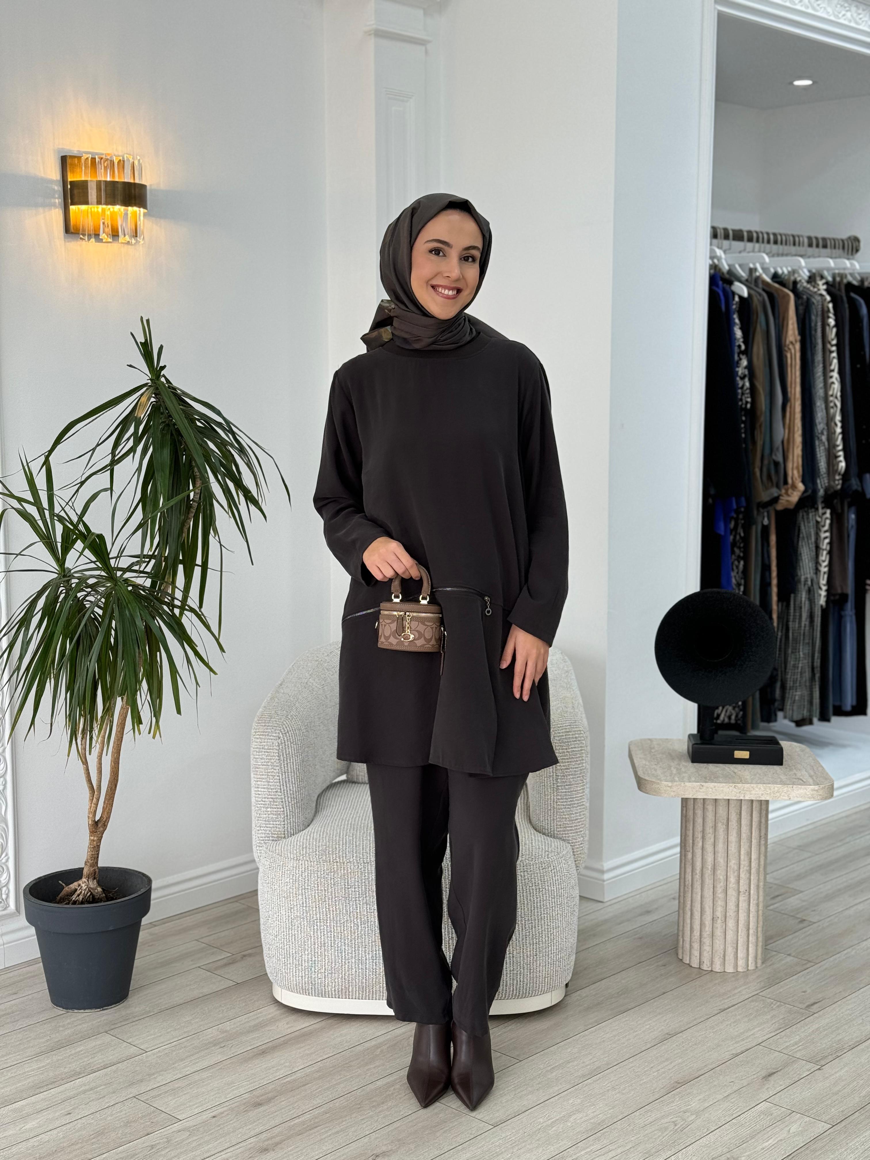 Almarwah Büyük Beden Pantolonlu Takım 50475