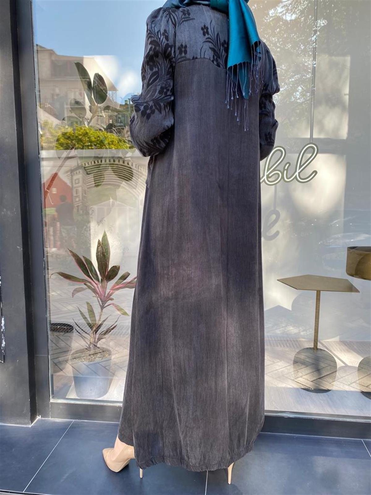 Almarwah Cep Detaylı İpek Elbise 303699