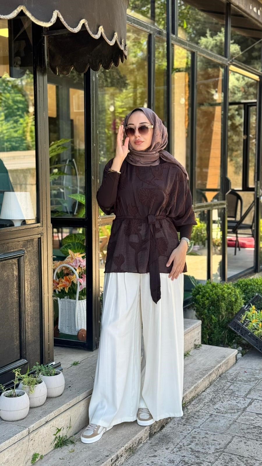 Almarwah Çiçek Desenli Tunik 102255