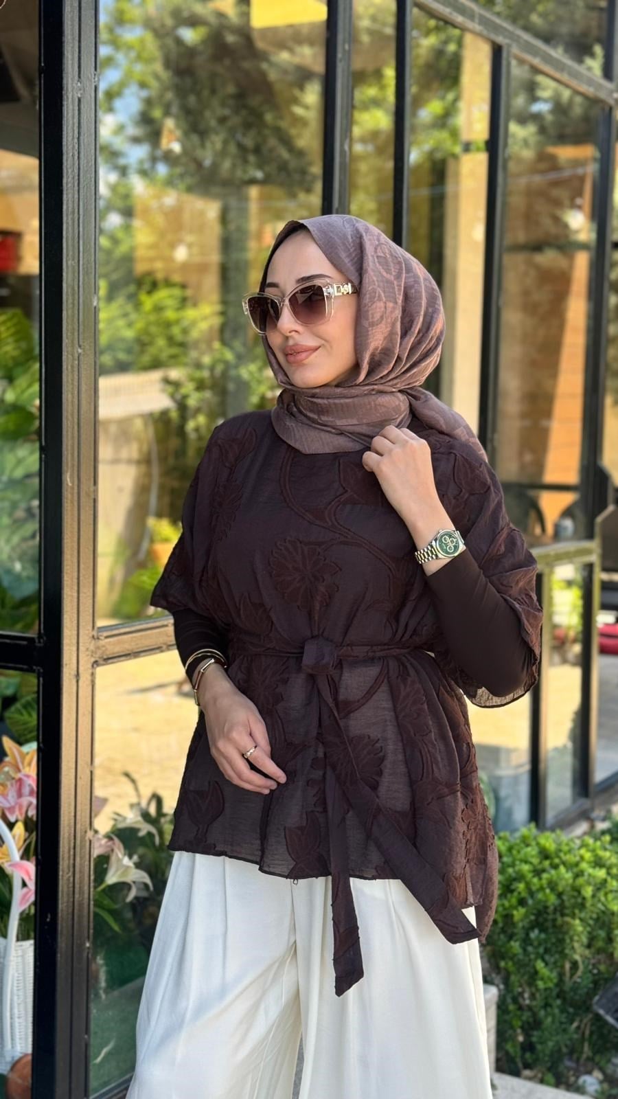 Almarwah Çiçek Desenli Tunik 102255