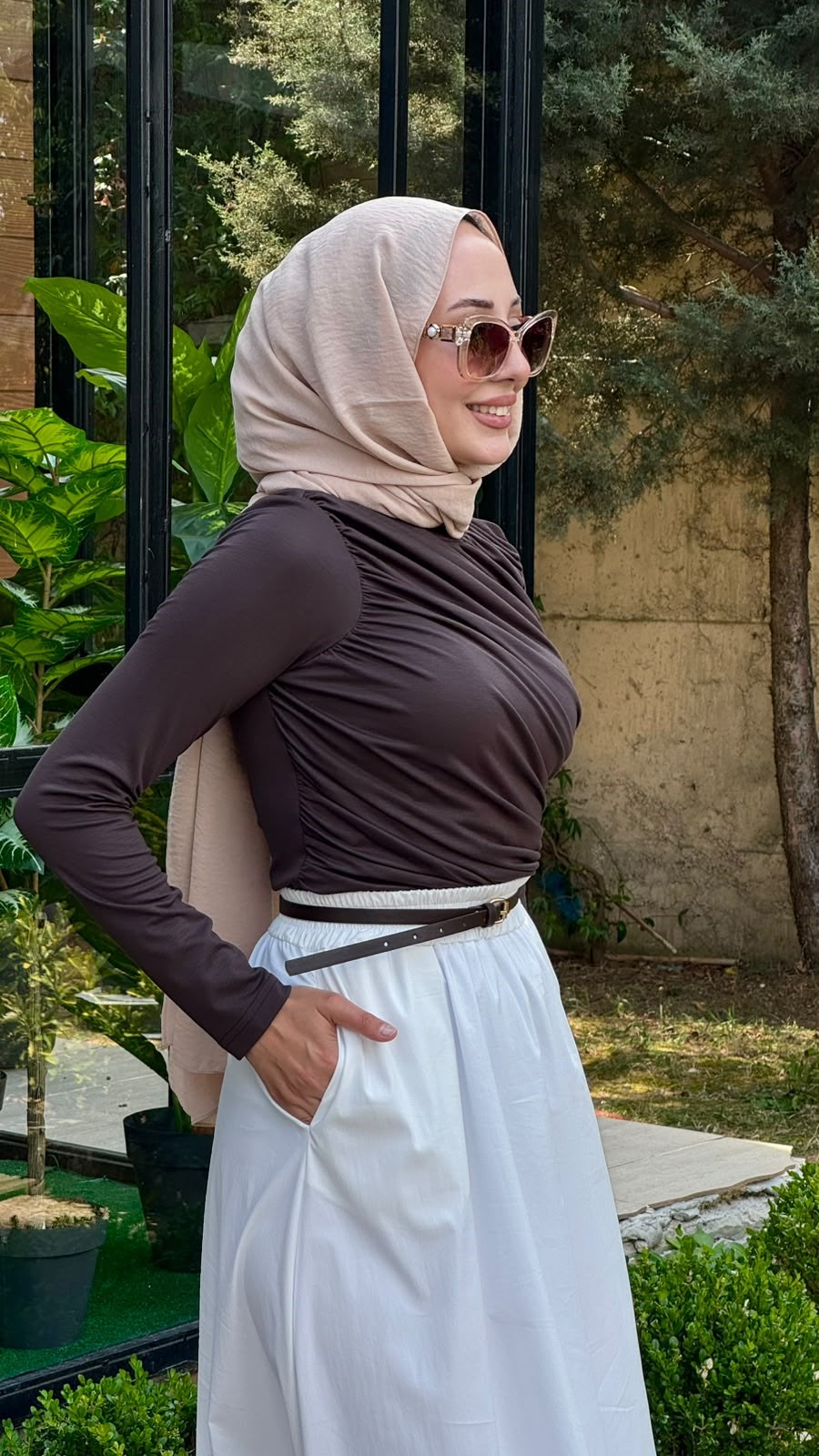 Almarwah Çıtçıtlı Büzgülü Bluz 102249