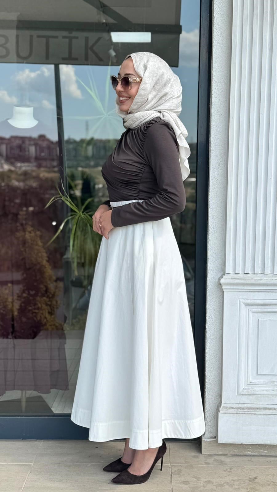 Almarwah Çıtçıtlı Büzgülü Bluz 102249