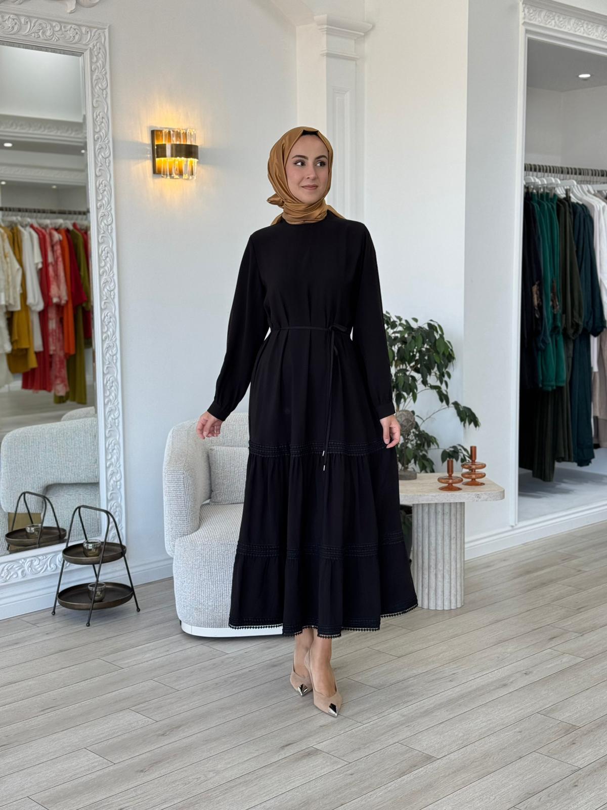 Almarwah Etek Detaylı Elbise 303877