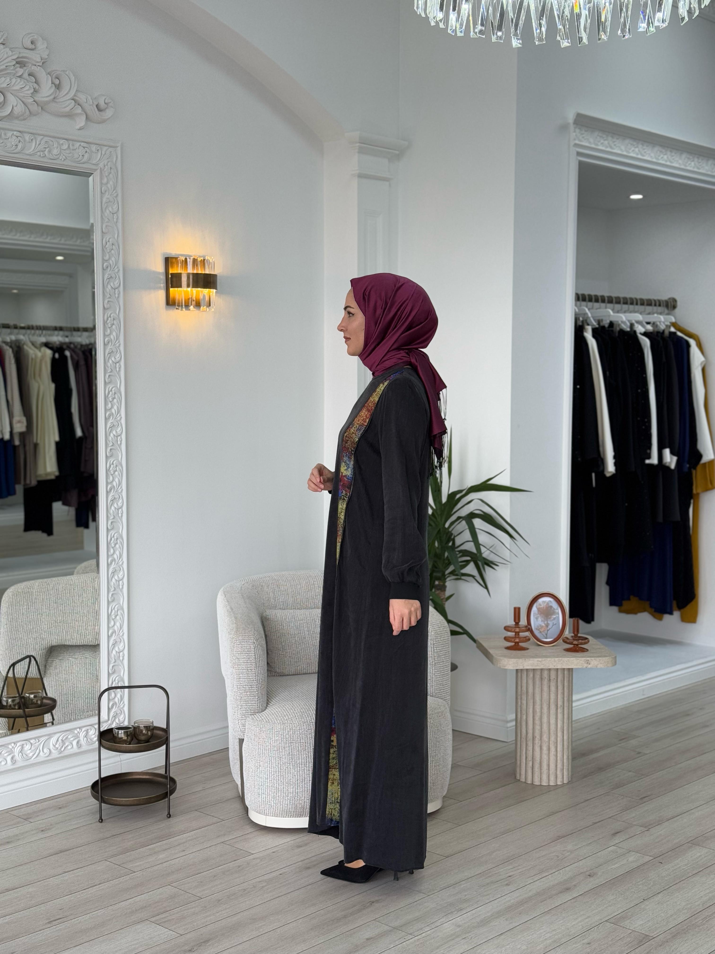 Almarwah Fermuar Detaylı Elbise 303807