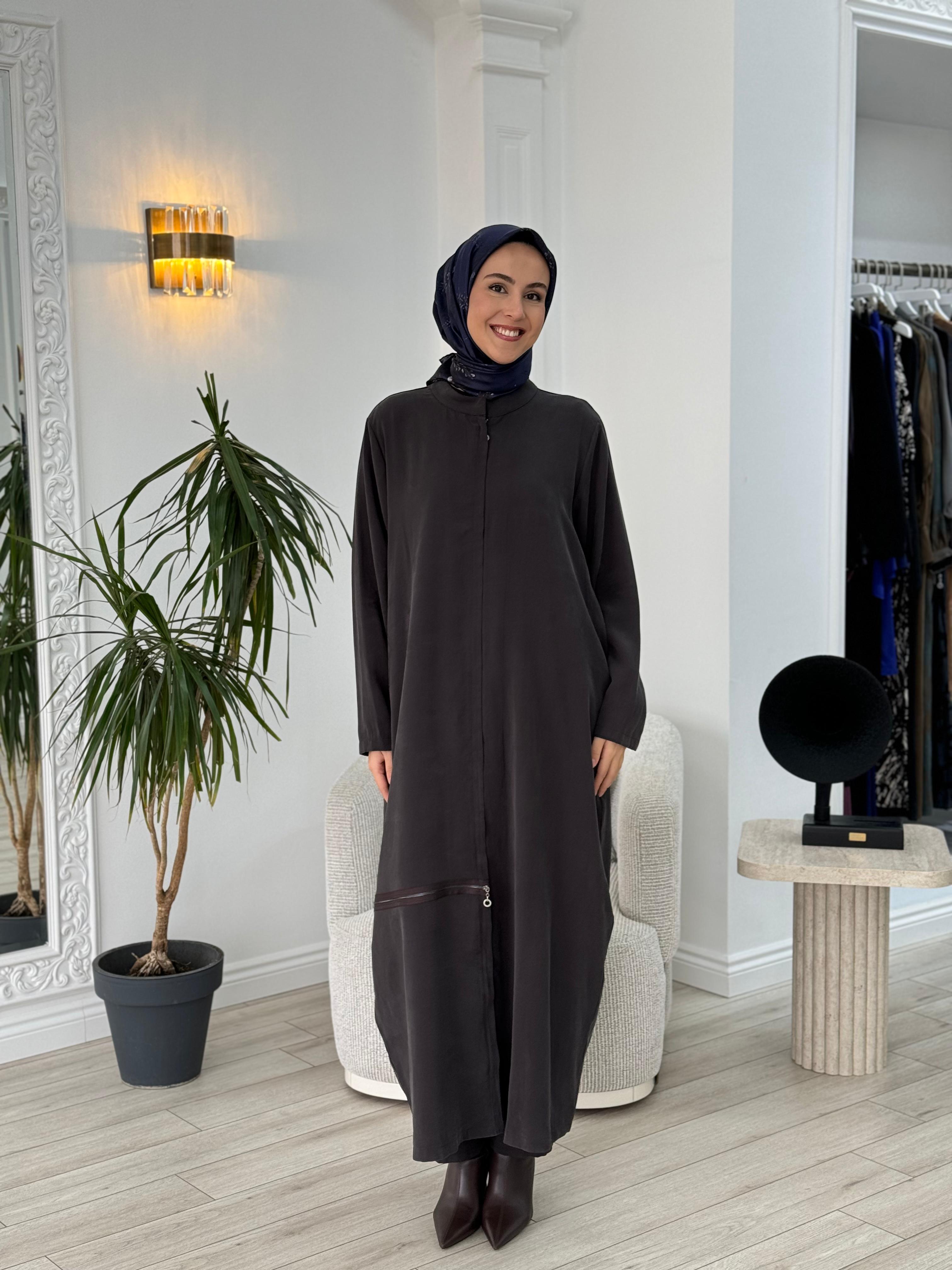 Almarwah Fermuar Detaylı Kap Siyah 50933