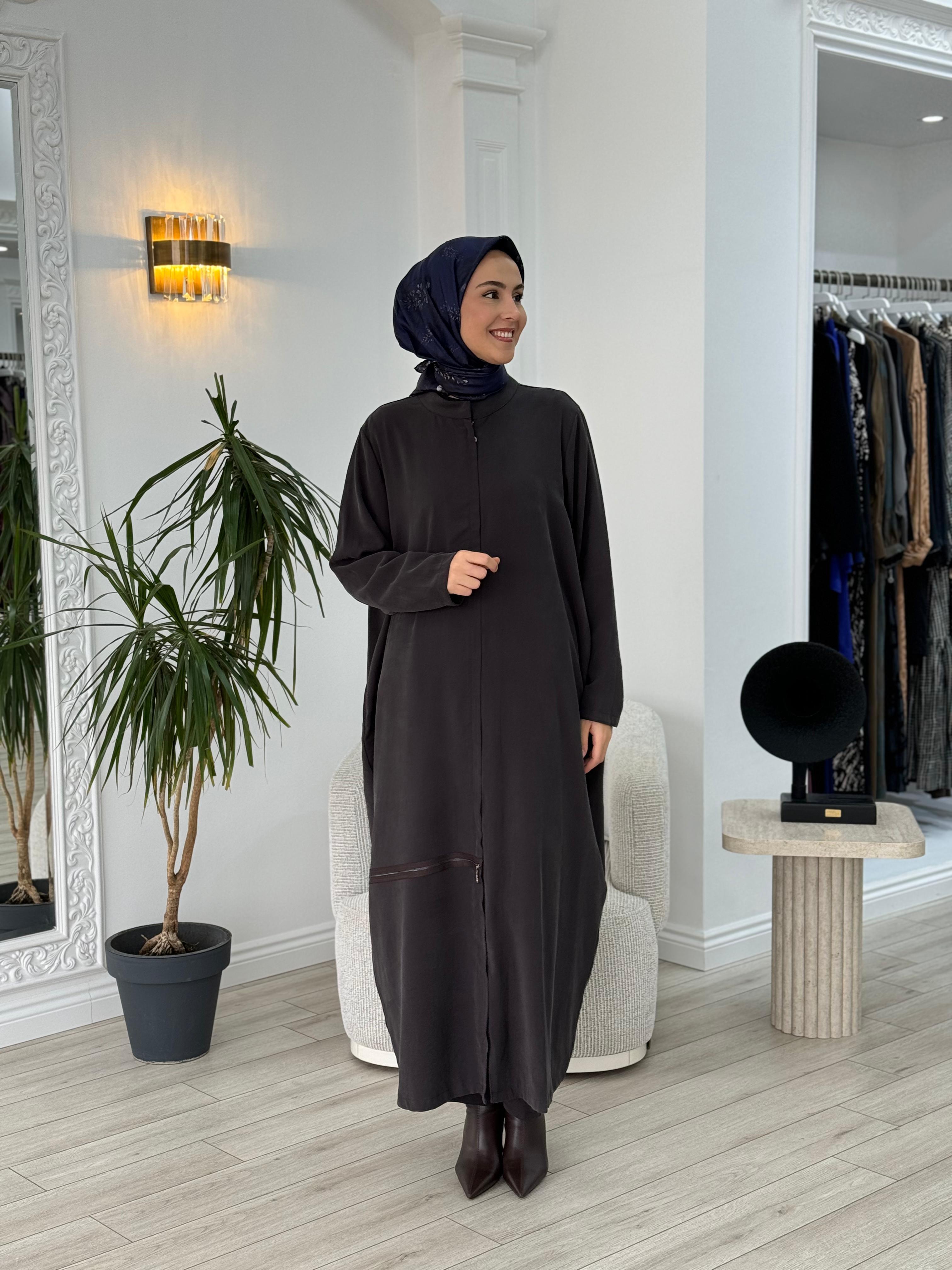 Almarwah Fermuar Detaylı Kap Siyah 50933