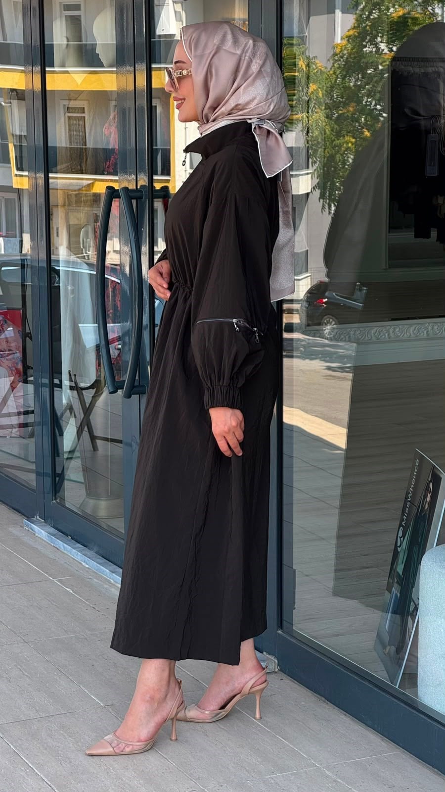 Almarwah Fermuarlı Bel Büzgülü Kap 405020